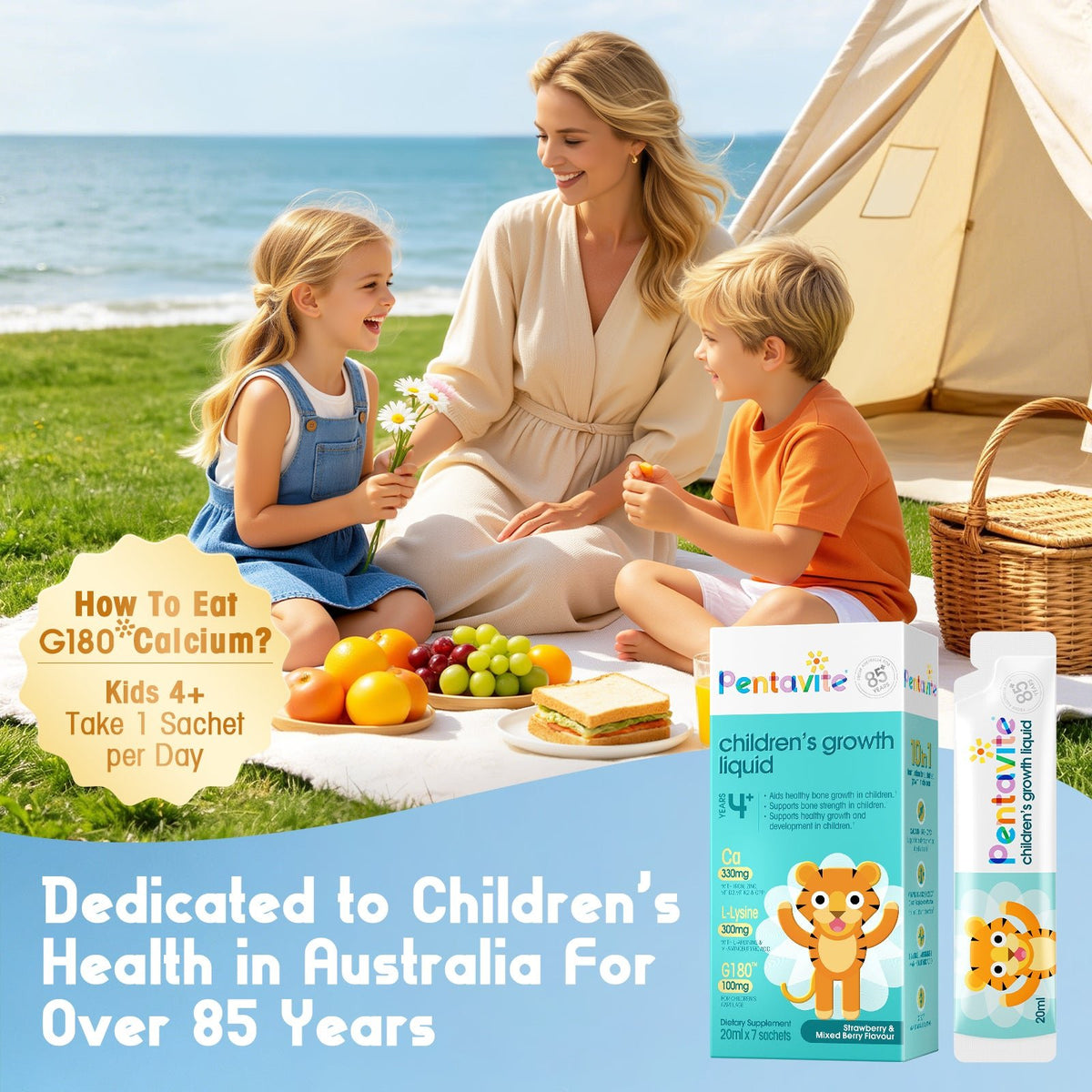 Pentavite Children's Growth Liquid - G180 Calcium - BYHEALTH
